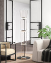 WOMO Glass Column Torchiere Floor Lamp-WM7018 thumbnail