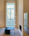 WOMO Glass Column Torchiere Floor Lamp-WM7018 thumbnail