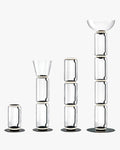 WOMO Glass Column Torchiere Floor Lamp-WM7018