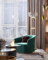 WOMO Glass Column Torchiere Floor Lamp-WM7018 thumbnail
