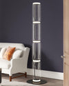 WOMO Glass Column Torchiere Floor Lamp-WM7018 thumbnail