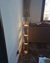 WOMO Glass Column Torchiere Floor Lamp-WM7018 thumbnail