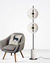 WOMO 2-bulb Marble Floor Lamp-WM7032 thumbnail