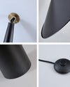 WOMO Adjustable Cone Mushroom Floor Lamps-WM7042 thumbnail