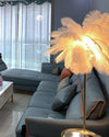 WOMO Feather Palm Tree Floor Lamp with Tray-WM7052 thumbnail