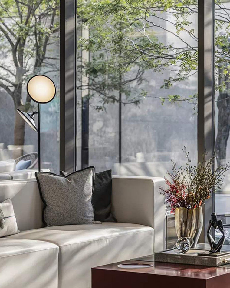 WOMO 2-bulb Moons Reading Floor Lamp-WM7076
