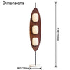 WOMO Modern Wood Oval Floor Lamp-WM7080 thumbnail