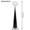 WOMO Globe Black Floor Lamp-WM7086 thumbnail