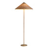 WOMO Rattan Fabric Cone Floor Lamp-WM7095 thumbnail