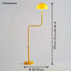 WOMO Dome Glass Telescoping Floor Lamp-WM7097 thumbnail