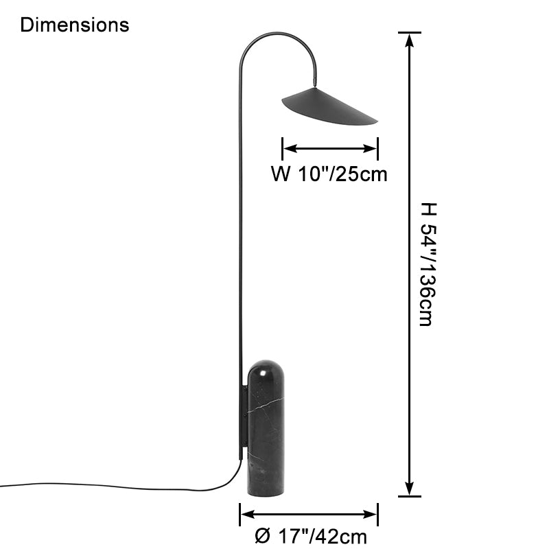 WOMO Marble Adjustable Floor Lamp-WM7098