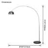 WOMO Arc Dome Tall Floor Lamp-WM7099 thumbnail