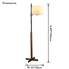 WOMO Wood Fabric Shaded Floor Lamp-WM7101 thumbnail