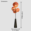 WOMO Multi Light Melt Lava Floor Lamp-WM7114 thumbnail