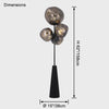 WOMO Multi Light Melt Lava Floor Lamp-WM7114 thumbnail