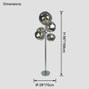 WOMO Multi Light Melt Lava Floor Lamp-WM7115 thumbnail