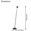 WOMO Tall Skinny Adjustable Floor Lamp-WM7122 thumbnail