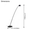 WOMO Tall Skinny Adjustable Floor Lamp-WM7122 thumbnail