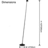 WOMO Tall Skinny Adjustable Floor Lamp-WM7122 thumbnail