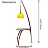 WOMO Hanging Wood Floor Lamp with Table-WM7130 thumbnail