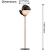 WOMO Glass Globe Floor Lamp-WM7134 thumbnail