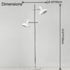 WOMO Adjustable 2 light Floor Lamp-WM7135 thumbnail