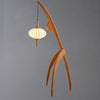 WOMO Flying Saucer Tripod Wood Floor Lamp-WM7136 thumbnail