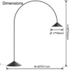 WOMO Arc Cone Floor Lamp-WM7139 thumbnail