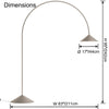 WOMO Arc Cone Floor Lamp-WM7139 thumbnail