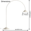 WOMO Arc Cone Floor Lamp-WM7139 thumbnail
