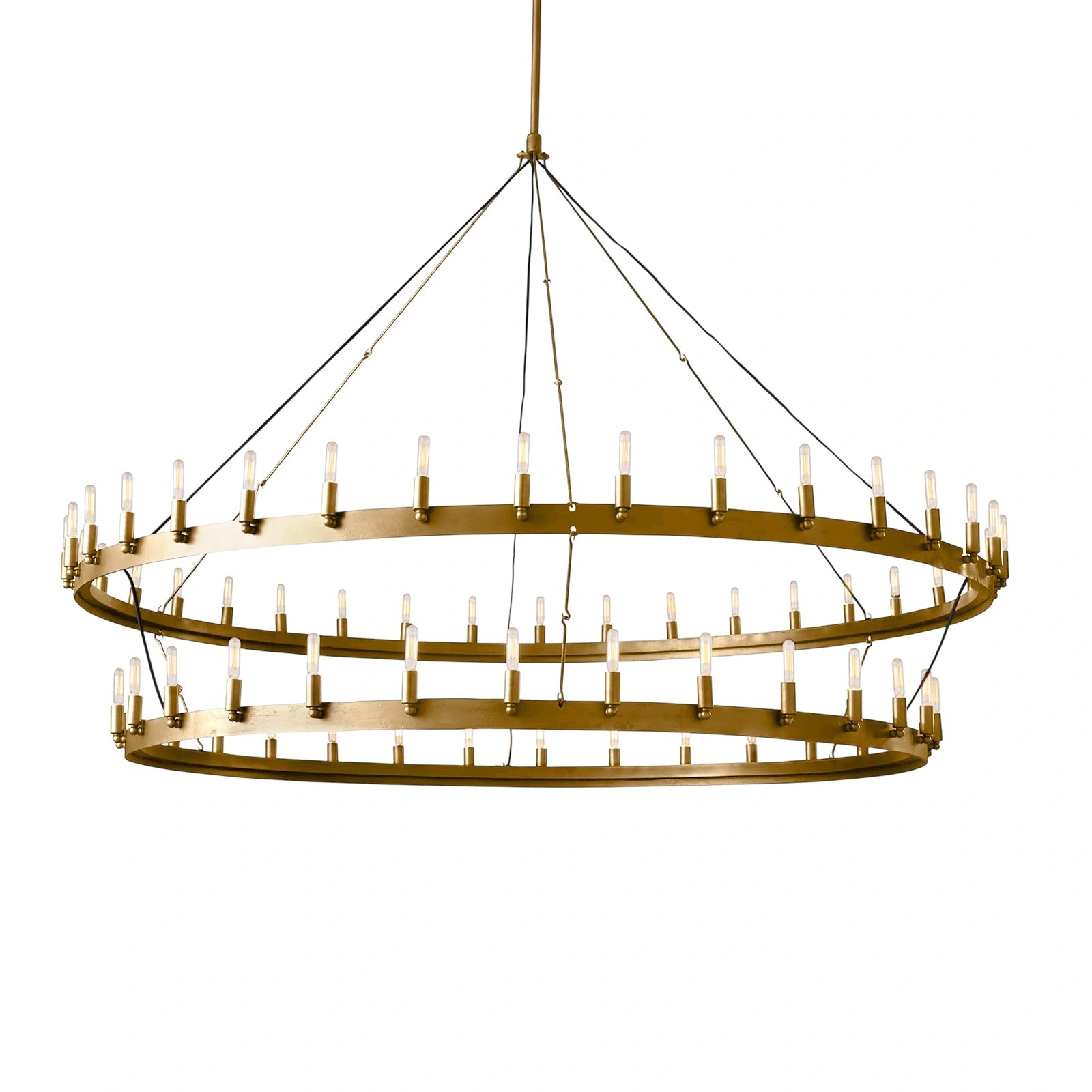 WOMO Vintage Filament Tubular Candle Tiered Chandelier - Camino