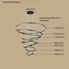 WOMO Tiered Ring LED Chandelier-WM2159 thumbnail