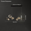 WOMO Linear Glass Bubble Chandelier-WM2040 thumbnail