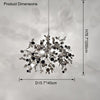 WOMO Argent/Gold Cloud Multi Pendant Chandelier-WM2042 thumbnail