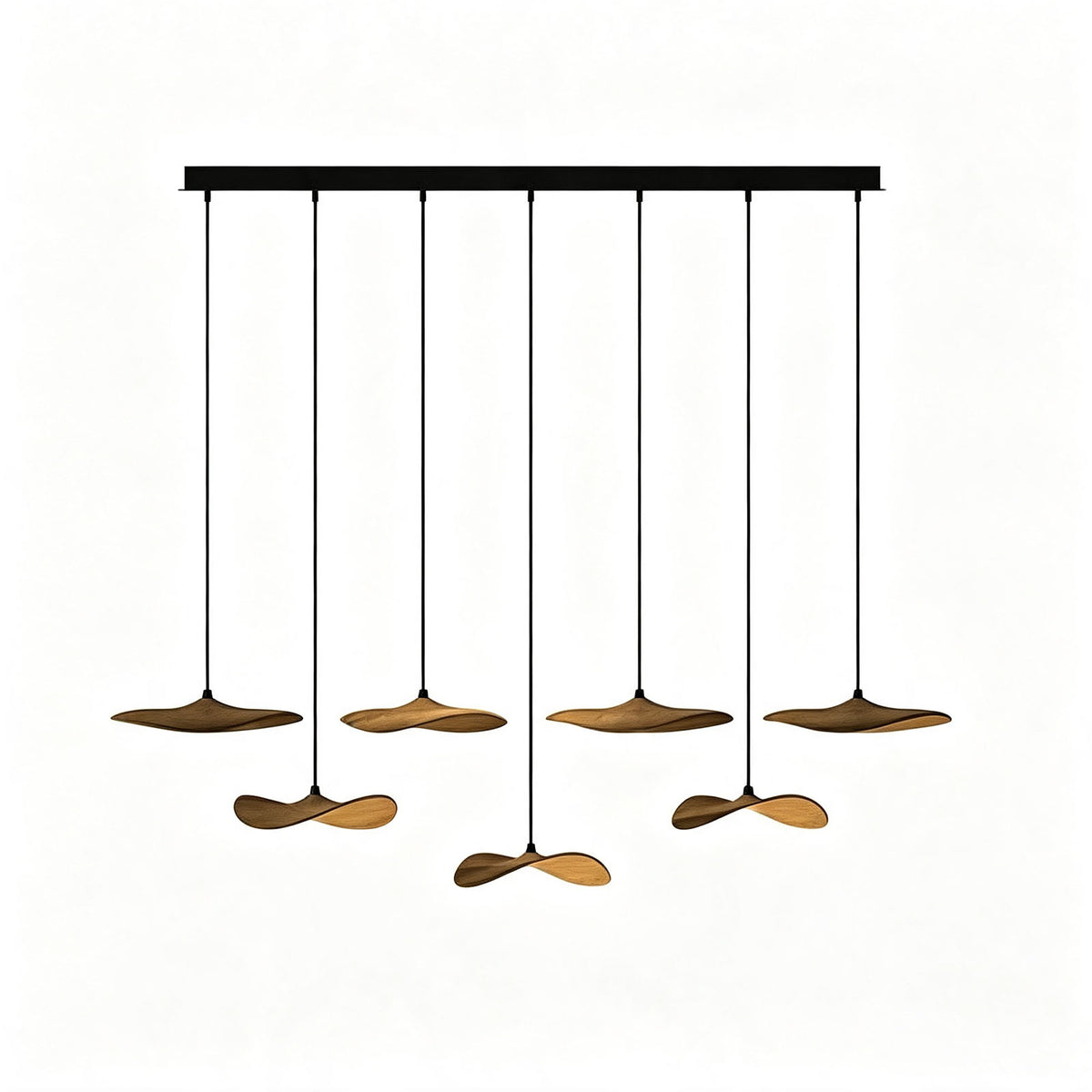 WOMO Wooden Leaf Pendant Light-WM3257