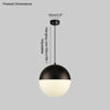 WOMO Prismatic/Milk Glass Globe Pendant Light-WM2065 thumbnail
