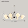 WOMO Frosted Glass Globe Chandelier-WM2304 thumbnail