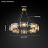 WOMO Textured Glass Round Chandelier-WM2174 thumbnail