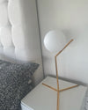 WOMO Milk Glass Globe Table Lamp-WM8011 thumbnail