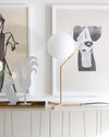 WOMO Milk Glass Globe Table Lamp-WM8011 thumbnail