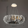 WOMO Feather Round Pendant Light-WM2060 thumbnail