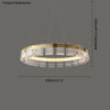 WOMO Gold Circular Led Chandelier-WM2166 thumbnail