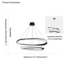 WOMO Möbius Circular LED Chandelier-WM2128 thumbnail