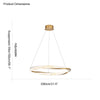 WOMO Möbius Circular LED Chandelier-WM2128 thumbnail