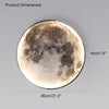WOMO Moon/Earth Round Wall Sconce-WM6102 thumbnail