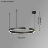 WOMO Black/Gold Ring Led Chandelier-WM2009 thumbnail