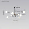 WOMO Milk Glass Globe Chandelier-WM2081 thumbnail