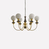 WOMO Swoop Arm Globe Chandelier-WM2378 thumbnail
