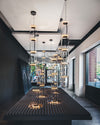 WOMO Glass Column Torchiere Floor Lamp-WM7018 thumbnail