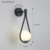 WOMO Glass Globe Tear Drop Wall Sconce-WM6022 thumbnail